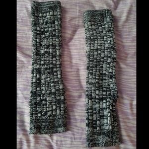 Black & Gray Leg Warmers